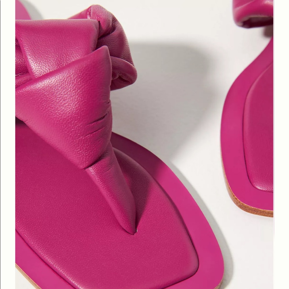 NWOT- Anthropologie MAEVE PUFFY KNOTTED SANDALS - Picture 4 of 6